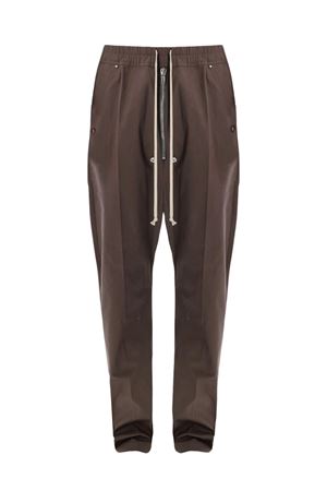 Brown Bela drawstring trousers RICK OWENS | RU01F2361TE78